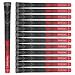 Geoleap Golf Grips Set of 13- Cord Rubber Compound Material, Hybrid Golf Club Grips, All Weather Performance. Red Standard