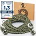 Test grade: very good - dog leash reflecting i 2m adjustable weatherproof & tearproof up to 250 kg i paracord Kleine reconciliation i small - large dogs olive green 2 m dogs from 15 kg