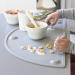 Gasar Extra Large Silicone Placemats for Toddlers - 22x11 Inches, Suction Cups, Raised Edges, Non Slip - Gray - Buy Online on GoSupps.com