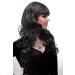 Buy Wig Me Up M-103-44 | Elegant Gray Dark Brown Mix Loose Glatter Pony Wig - 60 cm Length - Buy Online on GoSupps.com