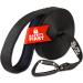 Dog is K nig drag line for dogs - long dog leash 10m with grip cushion - running leash for dogs with safety carabiners for successful dog training including eBook Length: 10m / width: 2.5cm / strength: 1.5mm black