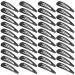 XCZYN 40 Pcs Snap Hair Clips Matte Finish Black Color Anti-slip Snap Clip Hair Accessories Metal Barrettes for Women Little Girls Lady Hair Styling (40 Pieces Black) 1 count (Pack of 40) Black