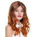WIG ME UP SA097-6TW8 Long Curly Ombre Brown Red Mix Wig for Ladies - Stylish & Versatile Hairpiece - Buy Online on GoSupps.com