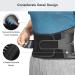 FREETOO XXL Back Support Belt for Men/Women - Adjustable Brace for Lumbar Support & Pain Relief - Anti-Skid Design - 16-Hole Air Mesh - Ideal for Sciatica - Waist 55.1-66.9 - Buy Online on GoSupps.com