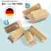4 Set Nail Brush - Skin-Friendly Beech Wood Brushes for Manicure & Pedicure - Made in Germany - Buy Online on GoSupps.com