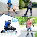 Xino Sports Kids Adjustable Inline Skates with LED Light Up Wheels - Blue Youth Big Kid Large - 5-8 - Buy Online on GoSupps.com