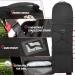 DAREKUKU 50 Inch Soft Golf Travel Bag - Heavy Duty 900D Polyester Oxford, Wear Resistant, Extra Storage Pocket, Upgraded Rubber Wheels - Black - Buy Online on GoSupps.com