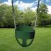 Gorilla Playsets Full Bucket Toddler Swing - Green | Plastic Coated Chains | 50 lb Capacity - Buy Online on GoSupps.com