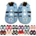 MiniFeet Premium Soft Leather Baby Shoes - BUY 4 PAIRS & GET 1 OF THEM FOR FREE ! - Toddler Shoes - 0-6 Months to 4-5 Years 12-18 Months Blue Sandal