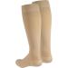 NuVein Medical Compression Stockings 15-20 mmHg Support for Women & Men | Knee Length Closed Toe | Beige Medium | Effective Leg Support - Buy Online on GoSupps.com