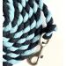 Majestic Ally 10ft Solid Cotton Lead Rope for Horses & Livestock - Handmade Soft Feel with Heavy-Duty Bolt Snap (Sky Blue - Black) - Buy Online on GoSupps.com