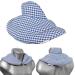Neck pillow with stand-up collar blue-white - linseed pillow - neck pillow heat pad - neck pillow linseed blue-white