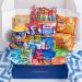 College Care Package: 50pc Microwave Snack Variety Pack with Ramen, Popcorn, Mac n Cheese, Chips, Granola Bars & Candy - Buy Online on GoSupps.com