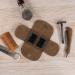 Handmade Leather Razor Case - Bourbon Brown Razor Accessories | Classic Grooming Kit (4.92x2.9x0.79 in) - Buy Online on GoSupps.com