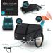 Kesser High-Drawn Bicycle Cargo Trailer | Durable Transport Trailer with Cover & Folding Function - Ideal for All Your Shipping Needs - Buy Online on GoSupps.com