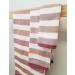 IPPINKA Senshu Japanese Towel - Ultra Soft & Quick-Drying Two-Tone Stripes - Red (Wash/Face Towel) - Buy Online on GoSupps.com