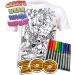 Splat Planet Color in Zoo T-Shirt | 10 Non-Toxic Washable Magic Pens | White 7-8 Years - Buy Online on GoSupps.com