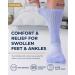 Diabetic Socks with Grips for Women & Men | Non-Binding Edema Neuropathy Socks | 6 Pairs Large Bright Colors - Buy Online on GoSupps.com