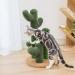 Pesofer Cactus Cat Scratching Post with 3 Poles and Dangling Ball - Buy Online on GoSupps.com