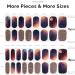NAILOG Semi Cured Gel Nail Strips 34 pcs Salon-Quality Gel Nail Stickers Long Lasting Nail Wraps for Women with Soft Gel Finish Milky Way - Buy Online on GoSupps.com