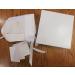 Integrity Designs Baby Linen Keepsake Cross Embroidered Handkerchief Christening/Baptism Bonnet - Gift Card Included - Buy Online on GoSupps.com