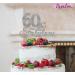 60 & Fabulous Birthday Cake Topper with Bold Swirly Design for 60th Birthday Celebration Made in UK - Silver - Buy Online on GoSupps.com