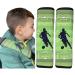 HECKBO 2X Kids Car Seat Belt Pads Seat Belt Protectors - Football - Seat Belt Pads for Kids and Babies- Ideal for Any Seat Belt Car Booster Seat Kids Bicycle Football 2 pieces