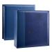 Artmag Photo Picutre Album 4x6 400 Photos, Extra Large Capacity Leather Cover Wedding Family Photo Albums Holds 400 Vertical 4x6 Photos with Black Pages(Blue) 400 Pockets Blue