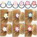 Lurrose 12PCS Plumeria Hair Ties - Soft Ceramic Flower Hair Rope Bands for Girls - Buy Online on GoSupps.com