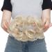 Synthetic Messy Curly Hair Bun Extensions for Women - Bleach Blond & White | 25g Updo Donut Hairpieces - Buy Online on GoSupps.com