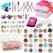 MODDA Natural Stone Jewelry Making Kit with Video Course  Includes Crystal  Lava  Chakra Beads  Necklace  Bracelet  Earrings  Ring Supplies  Crafts for Adults  Beginners  Gift for Teens  Girls  Women NATURAL STONES KIT w...