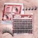 JIMIRE Wispy Spiky Clusters Lash Extension Kit - DIY Volume Individual Lashes Kit with Tweezers - D Curl 10-16MM - Natural Look Home Eyelash Extension - Buy Online on GoSupps.com