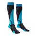 Bridgedale womens Lightweight Ski - Merino Endurance Socks Black/Blue Medium