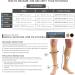 15-20 mmHg Compression Stockings for Men & Women - Knee High Open Toe X-Large (6 Pairs) - Black | International Shipping Available - Buy Online on GoSupps.com