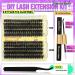ALICE Fluffy Eyelash Extension Kit 3D Volume Lash Clusters Kit Individual Lashes DIY Eyelash Extension Kit with Eyelash Clusters Lash Bond and Remover Tweezers(10-18mm 80D+100D 0.05D D Curl) B - Fluffy 80D+100D Kit - Buy Online on GoSupps.com