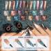 SUPWEE Reflective Cat Eye Gel Polish Kit - 12 Glittery Colors with 9D Magnetic Effect for DIY Manicure | Nail Salon Quality - Buy Online on GoSupps.com