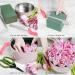Pack of 6 Green Floral Foam Blocks for Artificial Flower Arrangements with Cutting Knife - Florist & Crafts Supplies - 8.75 L x 4 W x 2.75 H - Buy Online on GoSupps.com