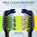 Oral-B Clic Toothbrush Replacement Brush Heads - Whitening Black (2 Count) - Buy Online on GoSupps.com