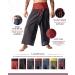 LannaPremium Thai Fisherman Yoga Pants | 2 Tone Pirate Martial Arts Pants for Men and Women - Gray/Black - Buy Online on GoSupps.com