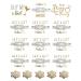 Bachelorette Bride to Be Nautical Temporary Tattoos - 100+ Gold Metallic Designs - Bride's Crew, Nauti Bride, Last Fling - Perfect for Engagement & Bachelorette Party - Waterproof & Nontoxic - Buy Online on GoSupps.com