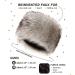 Futrzane Russian Faux Fur Hat for Women - Comfy Cossack Style Silver Fox Design - Buy Online on GoSupps.com