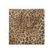 ABAKUHAUS Leopard Print Head Scarf Wild Animal Skin Hair Wrap 27" x 27" Pale Brown Black
