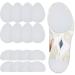 16 Pieces Non-Skid Shoe Pads Self-Adhesive Shoe Grips Anti Slip Shoe Pads Noise Reduction Shoes Cushion Anti-Shedding Rubber Sole Protector (White Simple Style)
