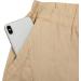 AUDATE Men's Cotton Linen Harem Pants - Casual Elastic Waist Beach & Yoga Pants in Khaki - International Shipping Available - Buy Online on GoSupps.com