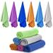 Ailawuu 6 Pack Cooling Towels for Neck and Face,Ice Towel,Soft Breathable Chilly Towel,Microfiber Towel for Camping,Workout,Sports,Yoga,Golf,Gym,Fitness,Travel