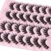 Fluffy Mink Wispy False Eyelashes 14 Pairs - FANXITON Natural Lashes (6B) - 16mm - Buy Online on GoSupps.com