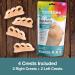 ZenToes Hammer Toe Straightener 4 Pack Soft Gel Crests Splints | Reduce Foot Pain, Prevent Overlap | Flexible Footcare Treatment | Stain & Odor Resistant - Beige - Buy Online on GoSupps.com