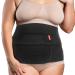ORTONYX 12 Abdominal Binder for Men and Women/Postpartum Post-Operative Post-Surgery Wrap/Abdomen Navel Umbilical Hernia Support Belt / 524012 Black 3XL Plus Size 2X-Large (38-62) Black