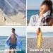 WETCAT Turkish Beach Towel 38x71 100% Cotton - Quick Dry, Sand Free, Oversized Towel for Adults - Aqua - Buy Online on GoSupps.com