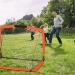 WEKEFON Set of 2 Portable 3.6'x2.7' Soccer Goals with Carry Bag - Foldable Pop Up Net for Kids and Youth Soccer Practice in Orange - Buy Online on GoSupps.com